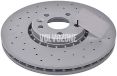 Přední brzdový kotouč (328mm) P3 (-2015) XC60 žebrovaný kolem středu, děrovaný