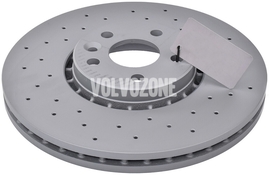 Přední brzdový kotouč (328mm) P3 (-2015) XC60 žebrovaný kolem středu, děrovaný