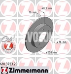 Zadní brzdový kotouč (280mm) P1 V40 II(XC)