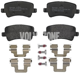 Zadní brzdové destičky (elektrická parkovací brzda)(větraný kotouč) P3 S60 II(XC)/V60(XC) XC60 S80 II/V70 III/XC70 III