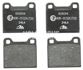 Zadní brzdové destičky (295mm kotouč) P80 C70/S70/V70 bez AWD