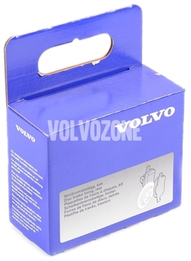 Zadní brzdové destičky (288mm kotouč) P80 S70/V70(XC) s AWD (nový typ), P2 S60/S80/V70 II/XC70 II (OEM)