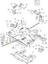 Hydroložisko motoru přední/zadní P3 S80 II 4.4 V8/P2 XC90 3.2/4.4 V8
