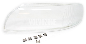 Sklo světlometu levé xenon P2 (-2004) S60/V70 II/XC70, S60R/V70R II (2004-)