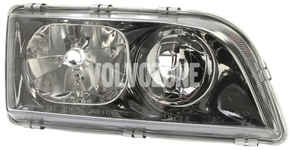 Světlomet pravý duální S40/V40 (2000-2002) černý