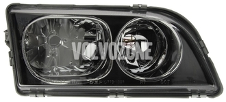 Světlomet pravý duální S40/V40 (2003-) černý