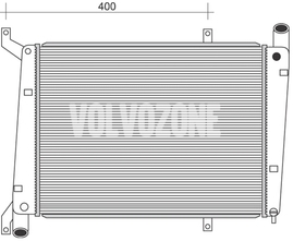 Chladič motoru (vody) 1.9DI (70kW) S40/40