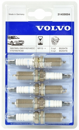 Zapalovací svíčky 5 válec 2.0 T4/T5 (2013-2015) P1 S60 II/V60/V70 III, P1 V40 II(XC) (OEM)