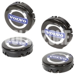 Sada středových krytek kol (64mm) černá nový design