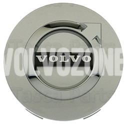 Středová krytka kola (64mm) stříbrná, chrom (OEM)