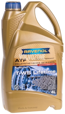 Převodový olej automatické převodovky (2011-) Ravenol ATF T-WS Lifetime 4L