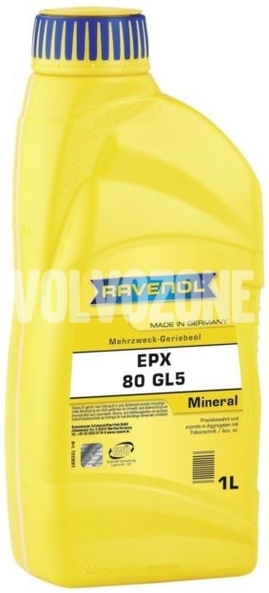 Převodový olej úhlové převodovky Ravenol EPX SAE 80 GL5 1L