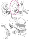 Trubka sání z airboxu do turba 2.4D/D5 (-2009) P3 (OEM)