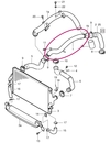 Trubka od turba k intercooleru 2.0T (-2004)/2.3 T5/2.4T P2 (OEM)