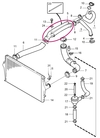 Trubka od turba k intercooleru T6 P2 S80 automat (OEM)