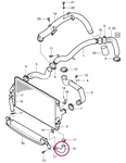Koleno z přídavného intercoolera, výstupní strana P2 S60R/V70R II