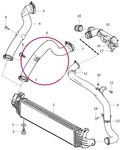 Hadice od klapky sání do intercooleru 1.6D P1 bez DPF