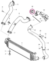 Hadice obtoku klapky sání 1.6D s DPF P1 P3 (OEM)