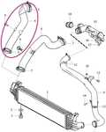 Hadice od intercooleru do klapky sání 1.6D P1 s DPF
