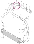 Plastové koleno od turba k intercooleru 1.6D2 P1 P3