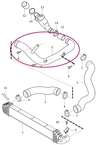 Trubka od turba k intercooleru 2.4D/D5 (-2009) P3 (OEM)
