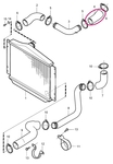 Hadice od turba do trubky k intercooleru 2.5 TDI P80 S70/V70