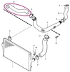 Hadice od trubky turba do intercooleru 2.4D/D5 P2 S80 (OEM)