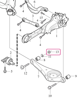 FLANGE LOCK NUT Volvo 987885 (OEM)