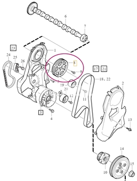 PULLEY Volvo 8642804 (OEM)