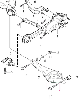 FLANGE SCREW Volvo 30622728 M12x75 (OEM)