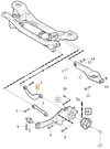 Příčné závěsné rameno horní P1 (bez AWD) C30/S40 II/V50 (OEM)