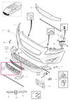 GRILLE Volvo 31290862 (2010-) (OEM)