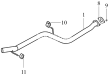 EXHAUST PIPE Volvo 31305196