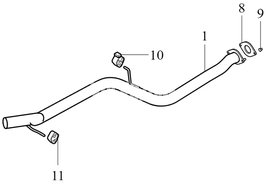 EXHAUST PIPE Volvo 31305196 (OEM)