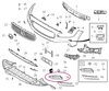 GRILLE Left Volvo 31383249 (OEM)