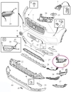 Záslepka mlhovky do předního nárazníku levá SPA (-2019) XC90 II (OEM)
