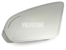 Sklo levého zpětného zrcátka SPA S60 III/V60 II(XC) S90 II/V90 II strana řidiče (s automatickým stmíváním, s BLIS CTA) (OEM)