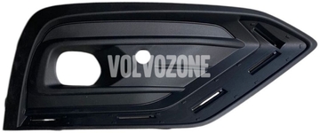 GRILLE Right Volvo 31455641 // space for Chrome Strip // Hole for FogLight + Hole for Parking Sensor