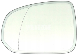Sklo levého zpětného zrcátka SPA XC60 II/V90 XC strana řidiče (s automatickým stmíváním, bez BLIS) (OEM)