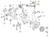Rameno zavěšení kol horní levé SPA S60 III/V60 II