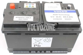 800A 80Ah BATTERY Volvo 31652066 315x175x190 mm (OEM)