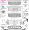 GRILLE Left Volvo 31694538 (-2021) // INSCRIPTION (OEM)