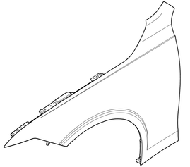 Front FENDER Left Volvo 32277177 (OEM)