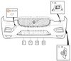 Krytka tažného oka do předního nárazníku SPA (-2021) XC60 II R-Design/Polestar nárazník (OEM)