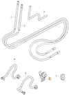 Clip, držák palivové hadičky 2.0D P1 (2005-) C30/C70 II/S40 II/V50 (OEM)