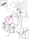 Hadice chladiče (vývod) motorového oleje 2.4D/D5 P2 (-2005) P2, P2 (1999-) benzín, P80 (1999-) benzín (OEM)