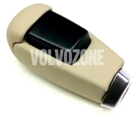 Gear shift lever knob Volvo 30759125 // beige leather / beige (OEM)