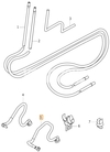 Zpětná palivová hadička motor - palivová nádrž 1.6D/2.0D P1 C30, 2.0D C70 II/S40 II/V50 (OEM)