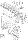 Těsnění krytu rozvodné řetězu 3.2 P2 XC90, 3.2 / T6 P3 (OEM)