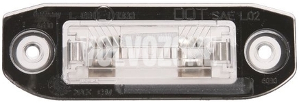 Osvětlení evidenčního čísla P1 C70 II/S40 II/V50, P2 (2004-) S80/XC90, P3 S60 II(XC)/V60(XC)/XC60 S80 II/V70 III/XC70 III
